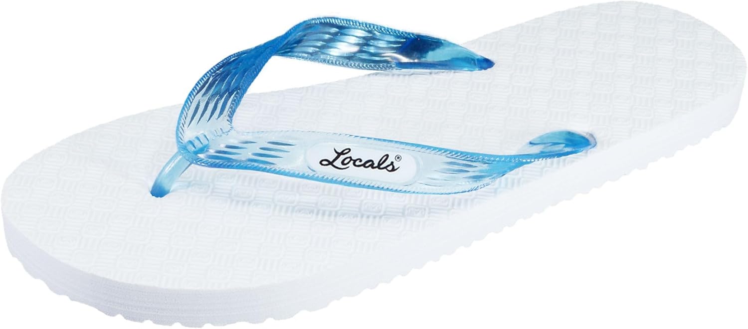 Оригинальные шлепанцы Locals Hawaii унисекс, белый/бирюзовый
Оригинальные шлепанцы Locals Hawaii унисекс, белый/бирюзовый
