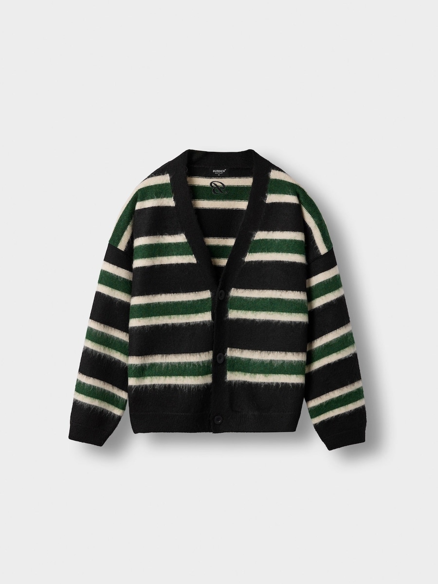 Вязаный кардиган Burocs Fuzzy V-Neck, черный
Вязаный кардиган Burocs Fuzzy V-Neck, черный