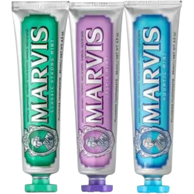 Marvis Набор одежды jasmine ocean mint, зубная паста для очистки и освежения дыхания mint, комплект из четырех предметов
Marvis Набор одежды jasmine ocean mint, зубная паста для очистки и освежения дыхания mint, комплект из четырех предметов