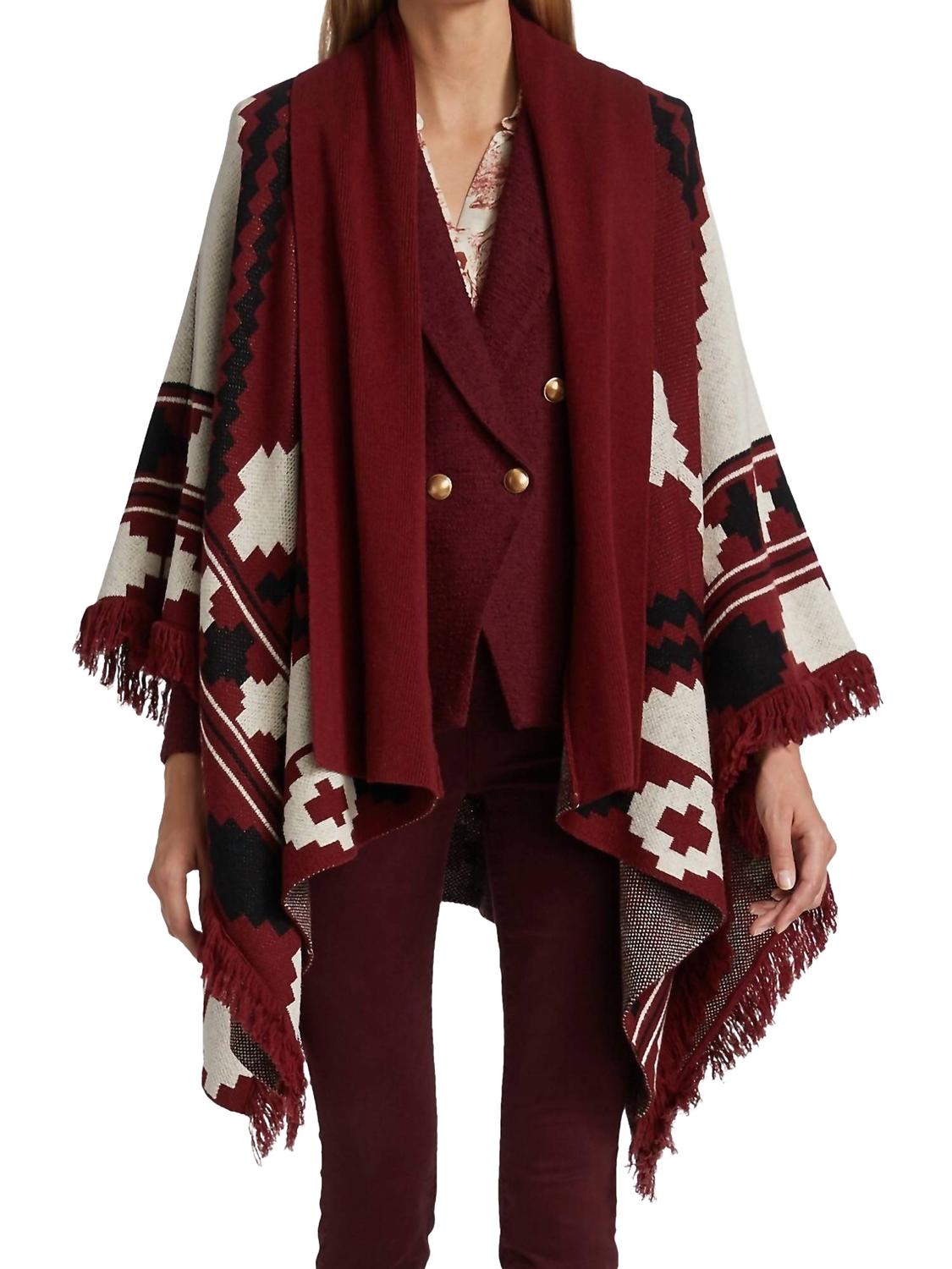 Жаккардовый плащ Austin в темно-красном, слоновой кости и черном цветах L'Agence
Жаккардовый плащ Austin в темно-красном, слоновой кости и черном цветах L'Agence