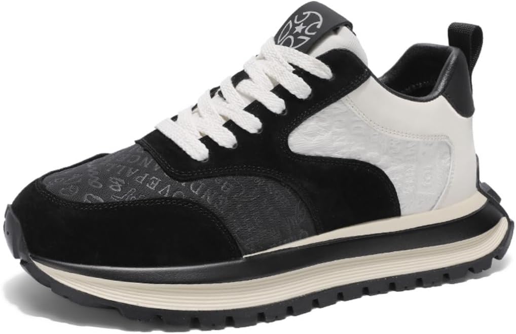 Дышащие комфортные туфли с нескользящей подошвой, повседневные мужские обувь с толстой подошвой, шнуровкой и массивной подошвой, кроссовки «папа» Lexamen, черный
Дышащие комфортные туфли с нескользящей подошвой, повседневные мужские обувь с толстой подошвой, шнуровкой и массивной подошвой, кроссовки «папа» Lexamen, черный