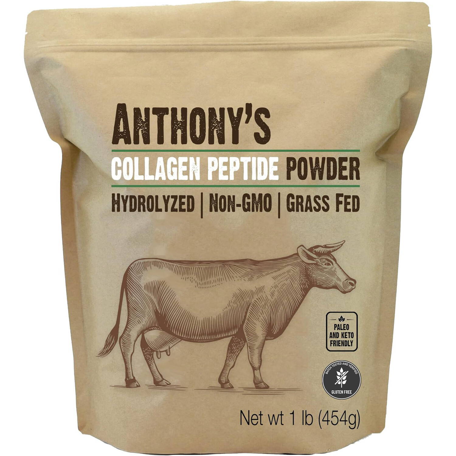 Коллаген Anthony's Goods Peptide Powder Hydrolyzed, 454 гр
Коллаген Anthony's Goods Peptide Powder Hydrolyzed, 454 гр