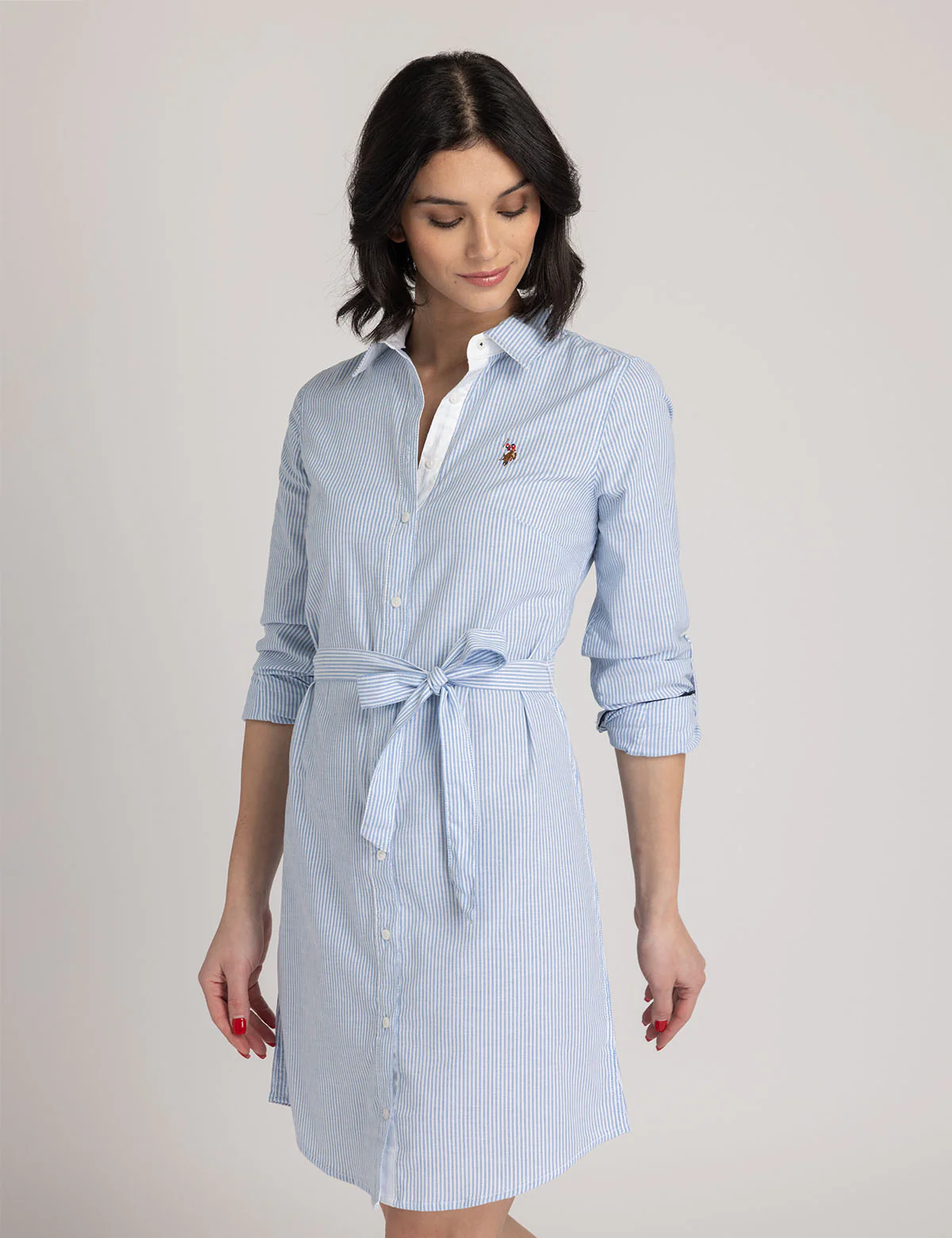 Платье U.S. Polo Assn Striped Multi-colored Logo Oxford, голубой
Платье U.S. Polo Assn Striped Multi-colored Logo Oxford, голубой