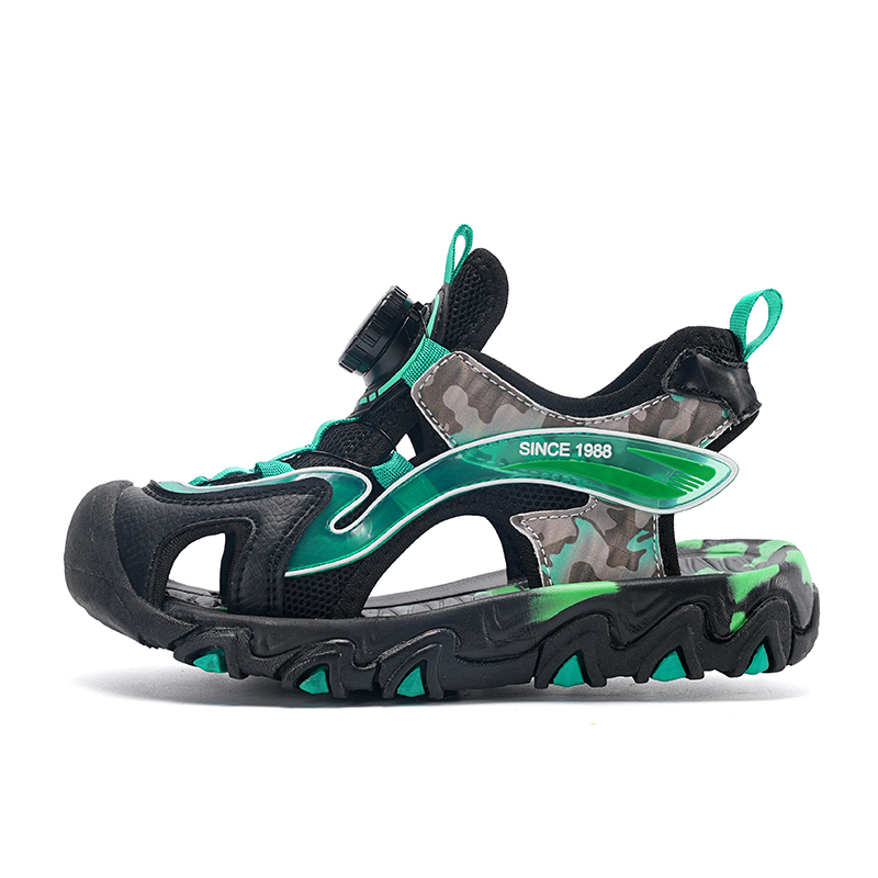 Сандалии детские, устойчивые к истиранию и скольжению FIRS Kids, черный/зеленый
Сандалии детские, устойчивые к истиранию и скольжению FIRS Kids, черный/зеленый