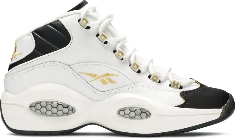 Кроссовки question mid j 'black toe' Reebok, белый
Кроссовки question mid j 'black toe' Reebok, белый