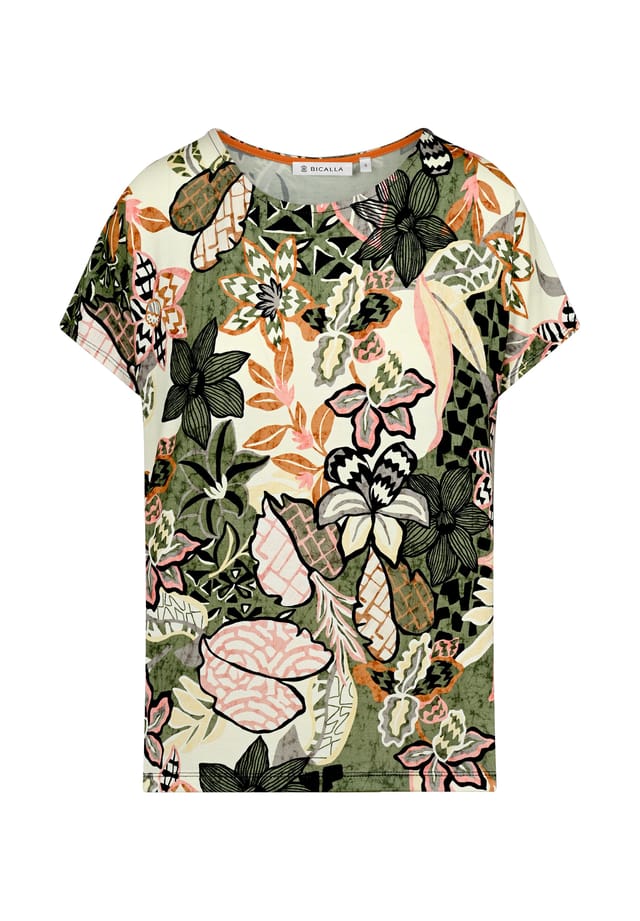 Рубашка с цветочным принтом в оливково-розовом цвете Bicalla, мультиколор
Рубашка с цветочным принтом в оливково-розовом цвете Bicalla, мультиколор
