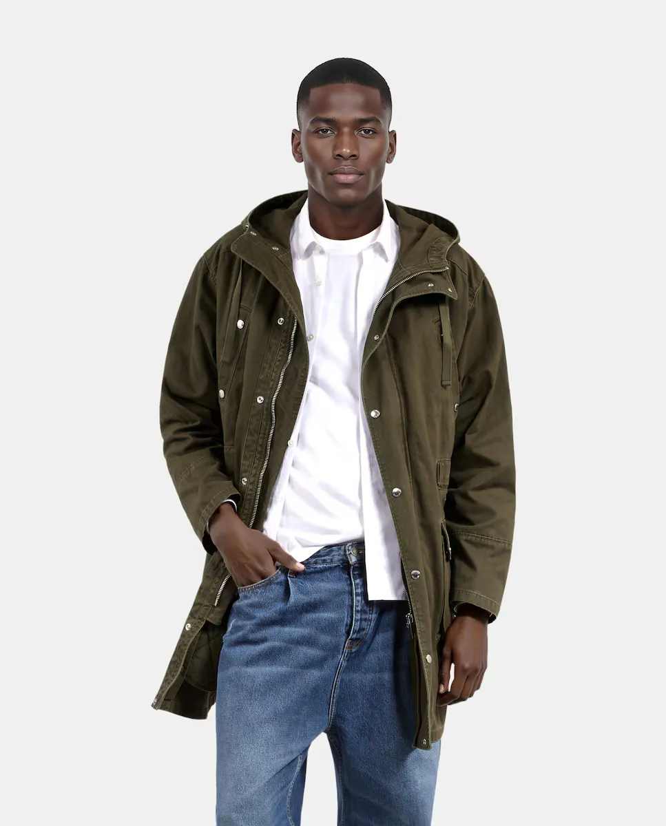 Парка мужская с капюшоном и съемным внутренним жилетом The Kooples, темно-зеленый
Парка мужская с капюшоном и съемным внутренним жилетом The Kooples, темно-зеленый