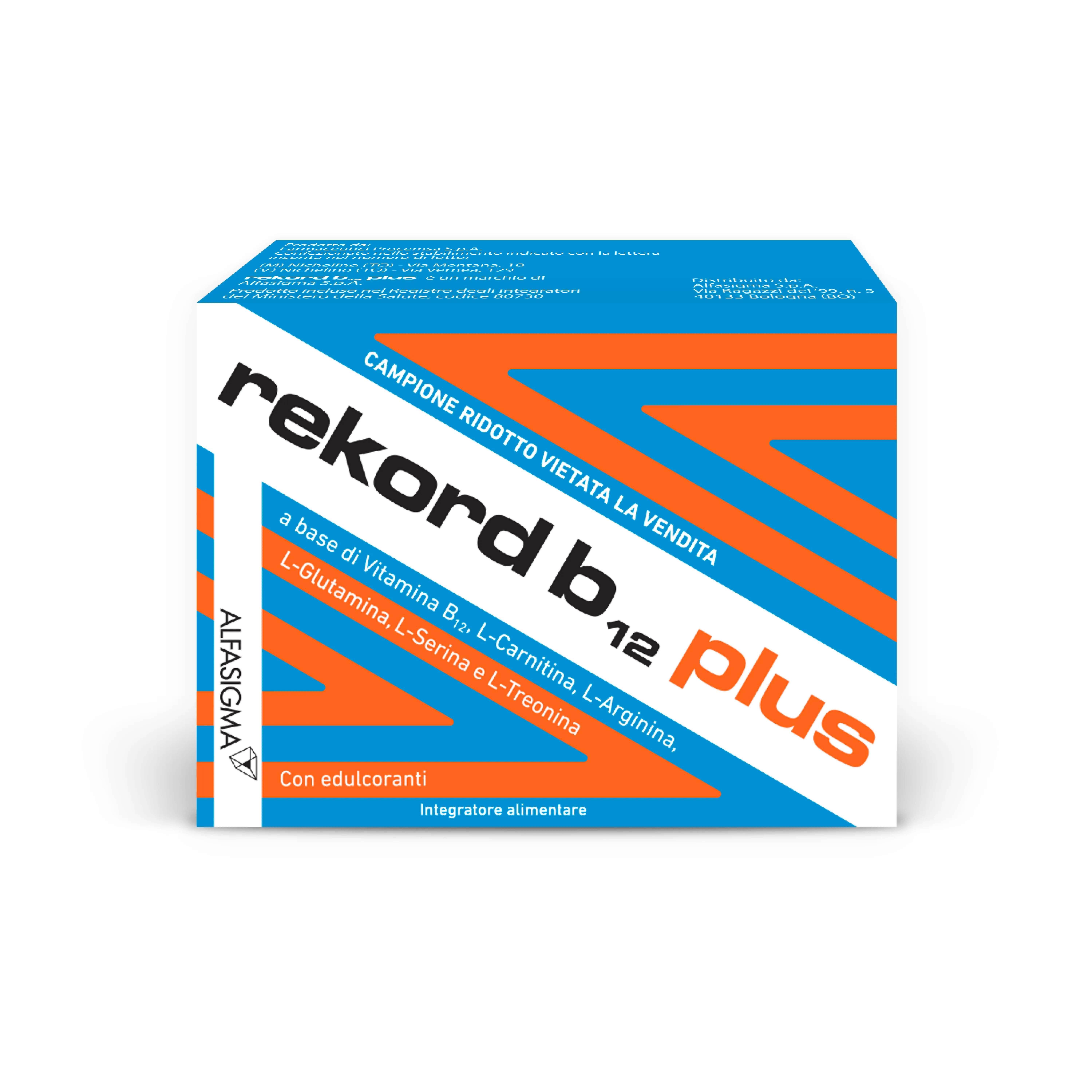 Rekord B12 Plus 10 флаконов против физической и умственной усталости Alfasigma
Rekord B12 Plus 10 флаконов против физической и умственной усталости Alfasigma