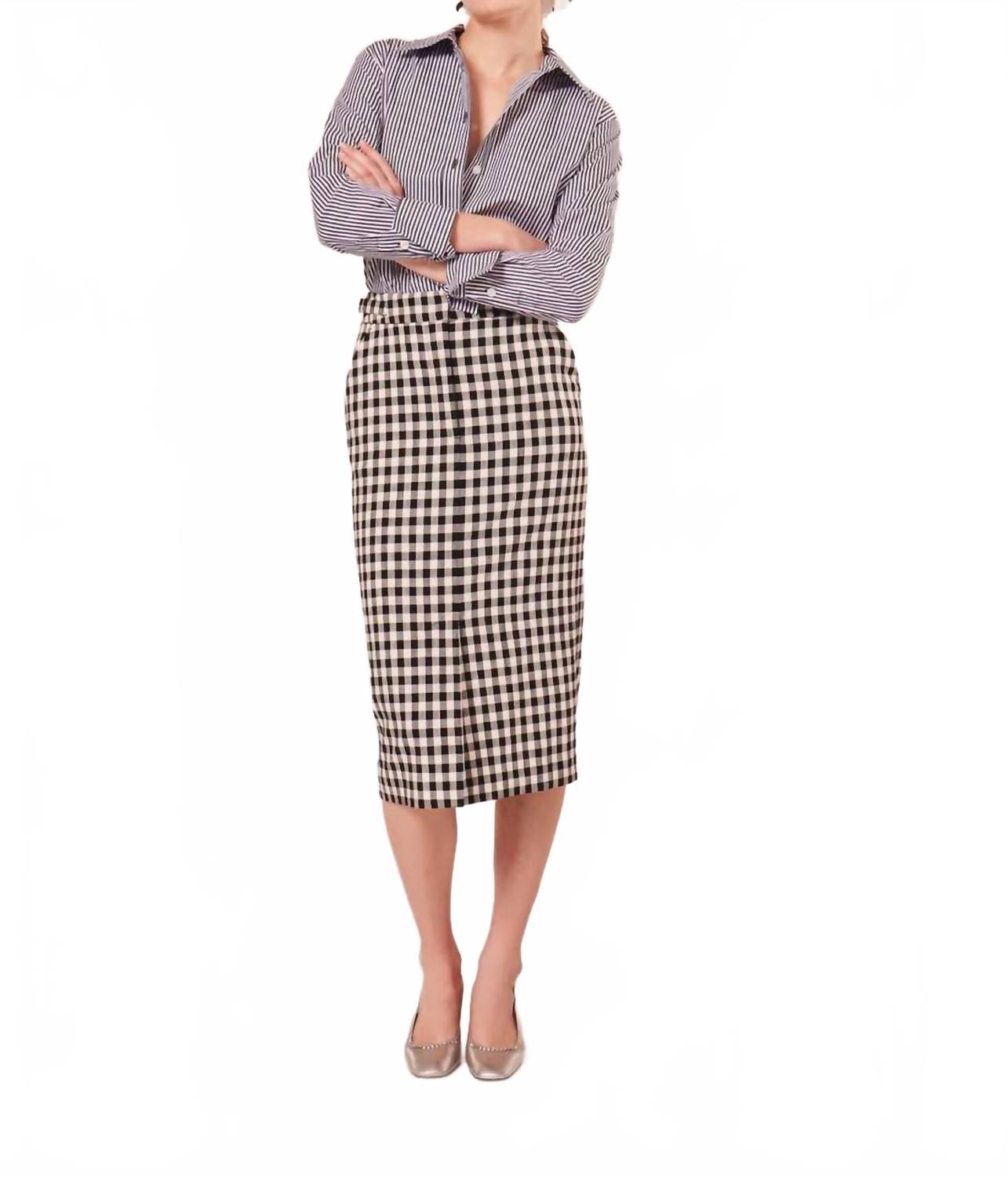 Юстина Юбка в черно-белом цвете TARA JARMON
Юстина Юбка в черно-белом цвете TARA JARMON