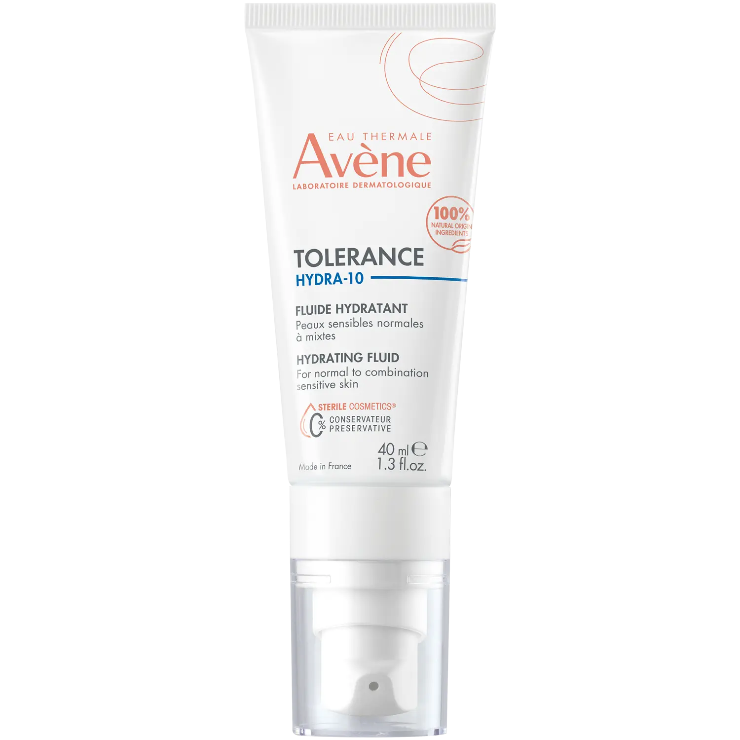 Avène Tolerance Hydra 10 флюид для лица, 40 мл
Avène Tolerance Hydra 10 флюид для лица, 40 мл