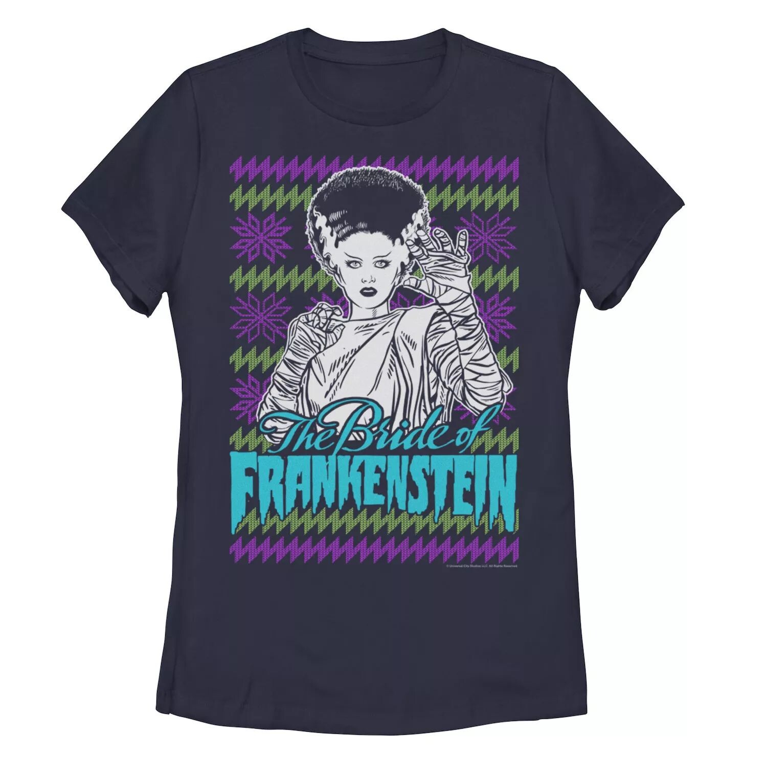 Футболка Junior's Universal Monsters Christmas The Bride Of Frankenstein Licensed Character 
Футболка Junior's Universal Monsters Christmas The Bride Of Frankenstein Licensed Character