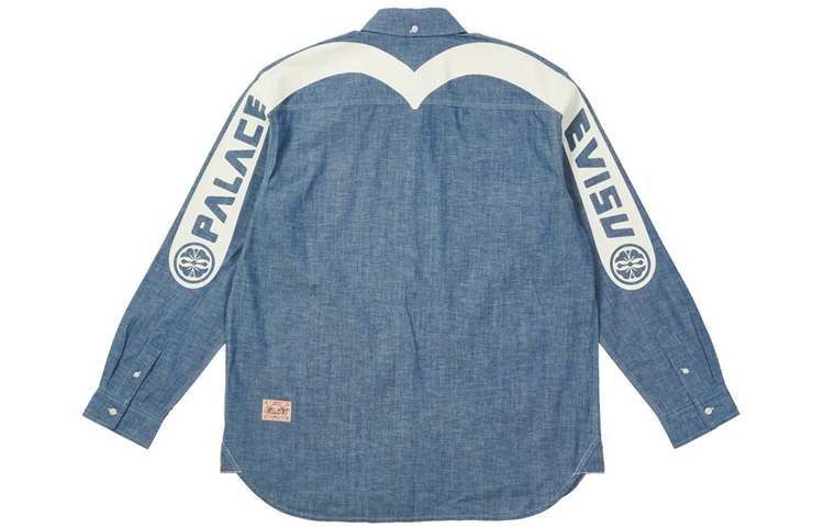 X Evisu Classic Daicock Джимовая Рубашка PALACE, Синий
X Evisu Classic Daicock Джимовая Рубашка PALACE, Синий