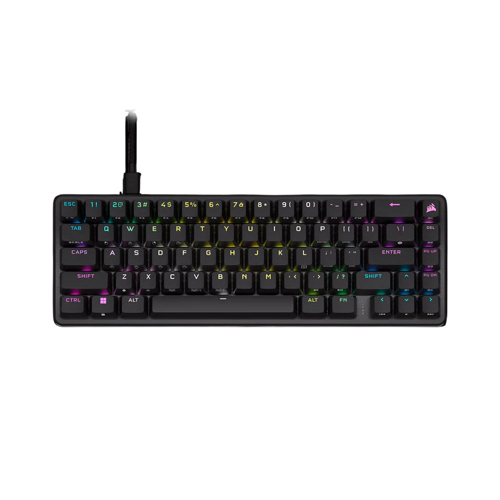 Игровая клавиатура Corsair K65 PRO Mini RGB, OPX optical, чёрный, английская раскладка
Игровая клавиатура Corsair K65 PRO Mini RGB, OPX optical, чёрный, английская раскладка