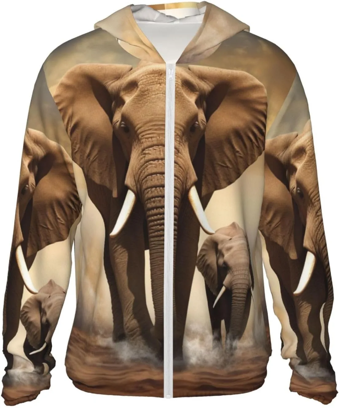 Солнцезащитная толстовка с капюшоном Elephant and Baby Elephant Full Zip UPF 50+ с карманом HJBNW
Солнцезащитная толстовка с капюшоном Elephant and Baby Elephant Full Zip UPF 50+ с карманом HJBNW