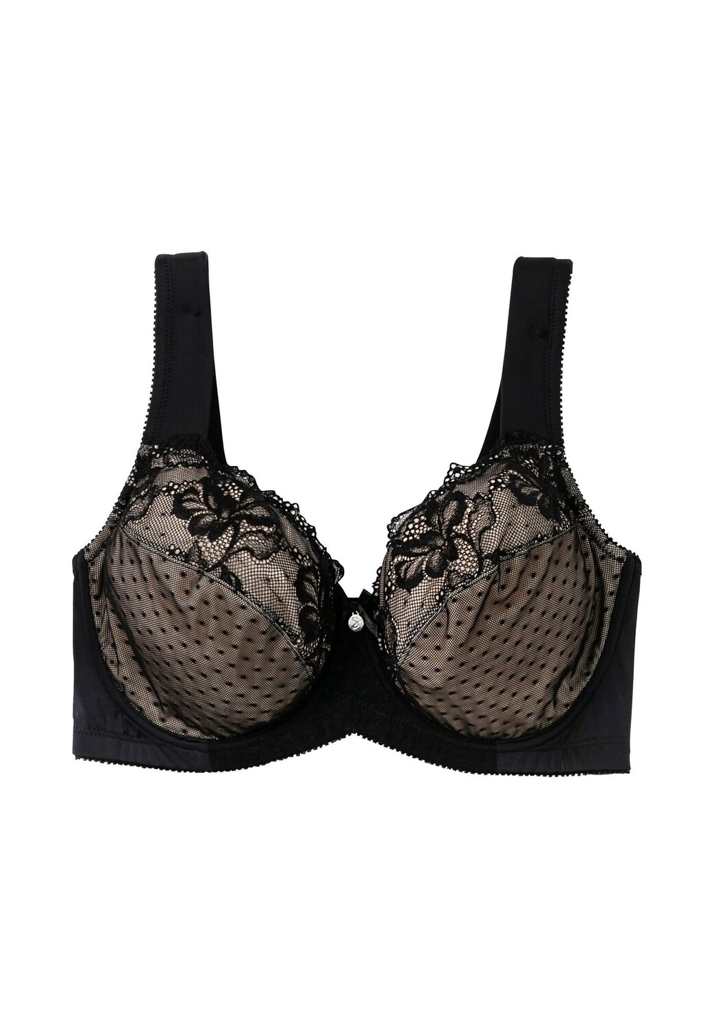 Бюстгальтер на косточках с кружевом и контрастной сетчатой подкладкой sheego, цвет Schwarz Taupe
Бюстгальтер на косточках с кружевом и контрастной сетчатой подкладкой sheego, цвет Schwarz Taupe