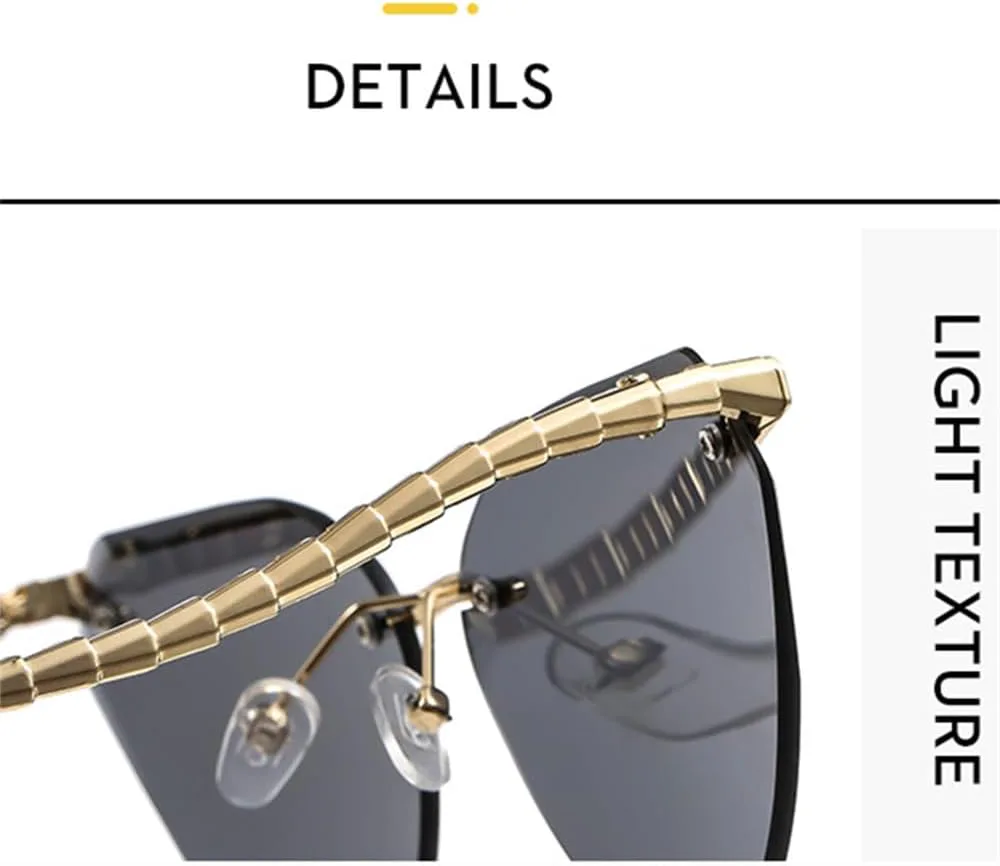 Женские солнцезащитные очки без оправы, винтажные металлические солнцезащитные очки для женщин, нестандартной формы, защита от ультрафиолета UV400 VFDHN, 1
Женские солнцезащитные очки без оправы, винтажные металлические солнцезащитные очки для женщин, нестандартной формы, защита от ультрафиолета UV400 VFDHN, 1