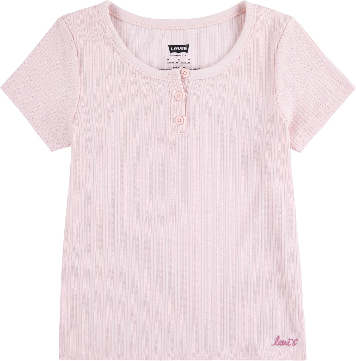 Футболка Levi's для девочек из трикотажа в рубчик, Lotus
Футболка Levi's для девочек из трикотажа в рубчик, Lotus