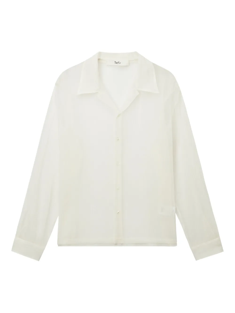 Прозрачная рубашка на пуговицах Séfr, белый
Прозрачная рубашка на пуговицах Séfr, белый