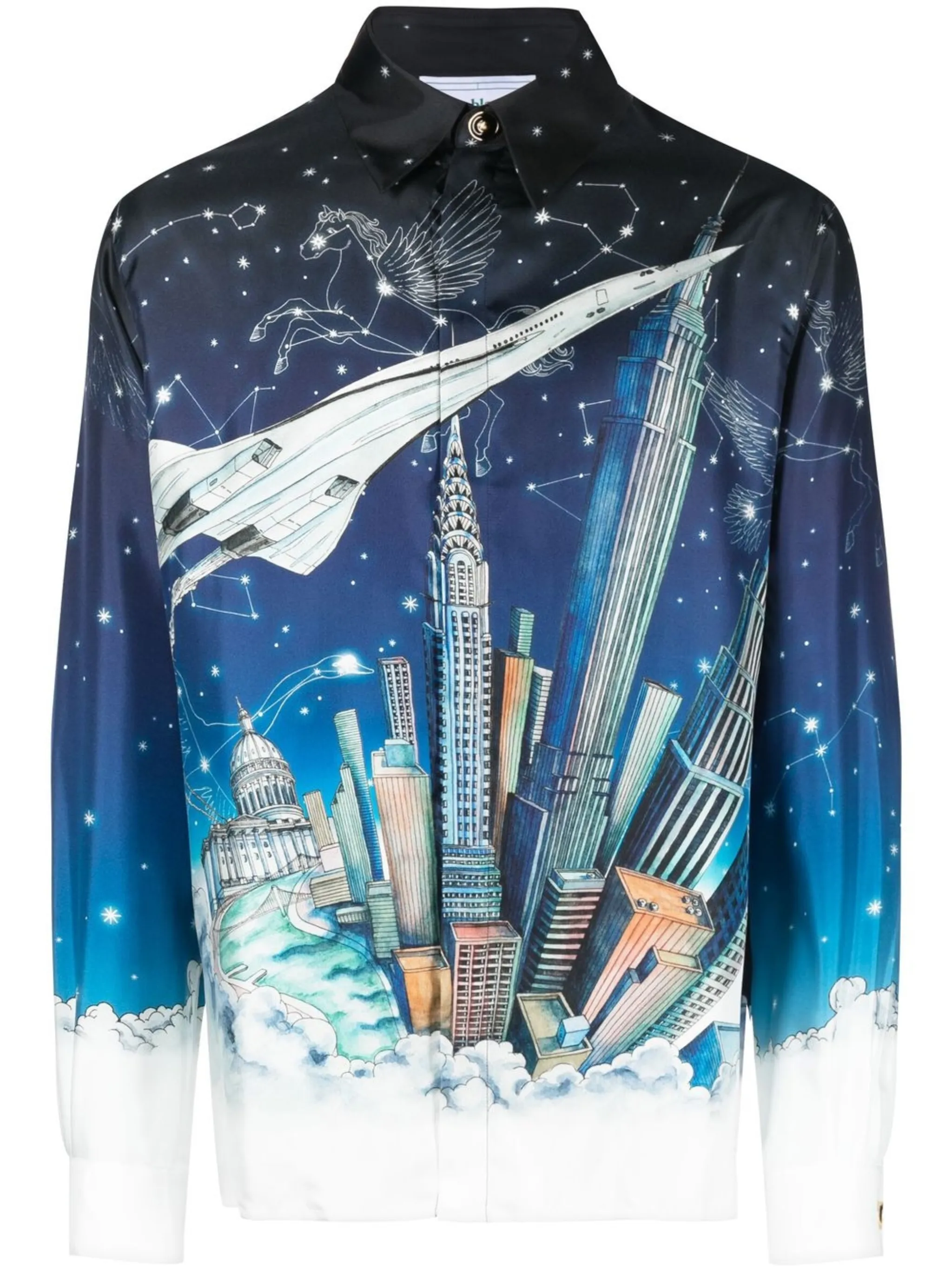 Рубашка с длинными рукавами и графичным принтом Casablanca
Рубашка с длинными рукавами и графичным принтом Casablanca