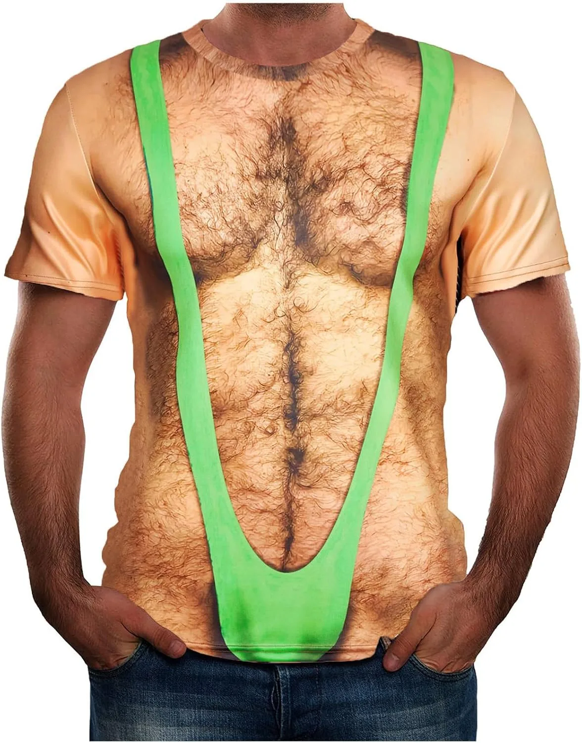 Футболка с принтом "кубики пресса" для мужчин
Футболка с принтом "кубики пресса" для мужчин