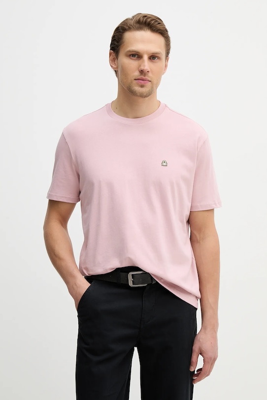 Хлопковая футболка United Colors of Benetton, розовый
Хлопковая футболка United Colors of Benetton, розовый
