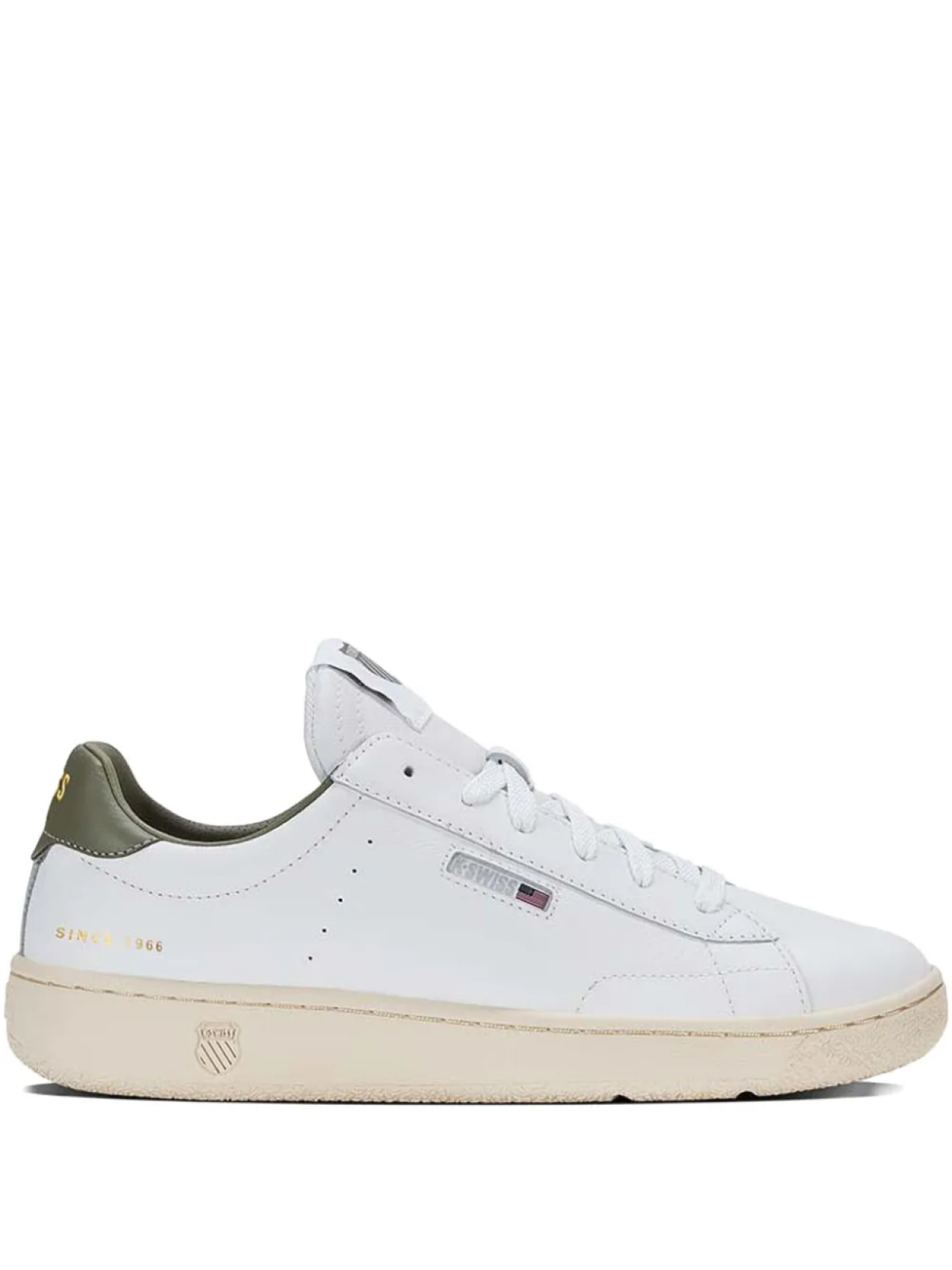 Кроссовки из кожи K-Swiss, белый 
Кроссовки из кожи K-Swiss, белый