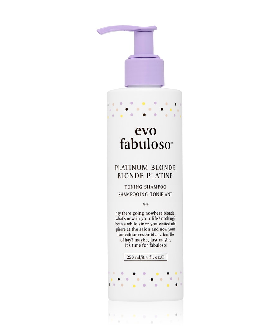 Шампунь для волос evo Fabuloso Platinum Blonde Toning, 250 ml 
Шампунь для волос evo Fabuloso Platinum Blonde Toning, 250 ml