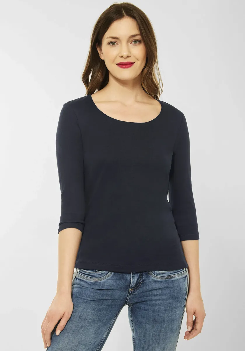 STREET ONE Рубашка с рукавом 3/4 "Style Pania", с дополнительной подкладкой спереди, синий
STREET ONE Рубашка с рукавом 3/4 "Style Pania", с дополнительной подкладкой спереди, синий