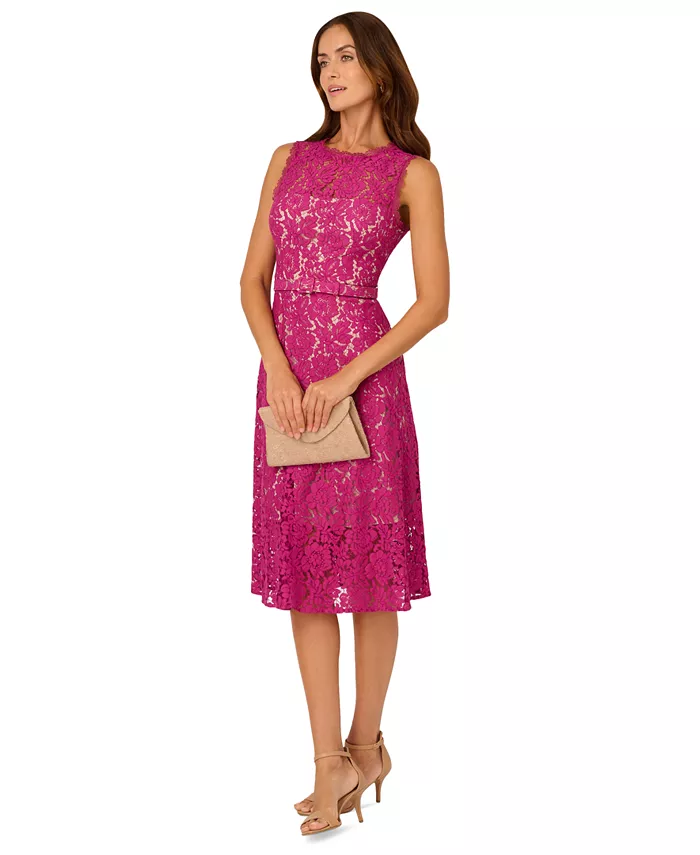 Женское кружевное миди-платье без рукавов Adrianna Papell, фиолетовый
Женское кружевное миди-платье без рукавов Adrianna Papell, фиолетовый