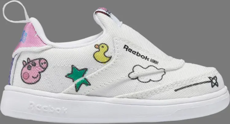 Кроссовки peppa pig x club c slip-on 4 toddler 'play dreamy' Reebok, белый
Кроссовки peppa pig x club c slip-on 4 toddler 'play dreamy' Reebok, белый