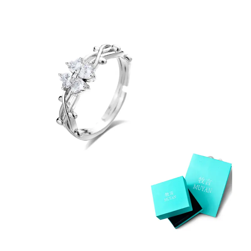Кольцо из циркониевого сплава для женщин Alloy Zircon Muyan, Four-Leaf Clover Ring
Кольцо из циркониевого сплава для женщин Alloy Zircon Muyan, Four-Leaf Clover Ring