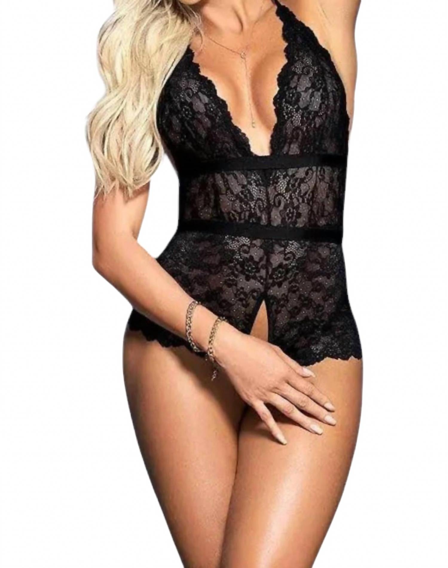 Кротлесс боди Cassie в черном цвете Mapale
Кротлесс боди Cassie в черном цвете Mapale