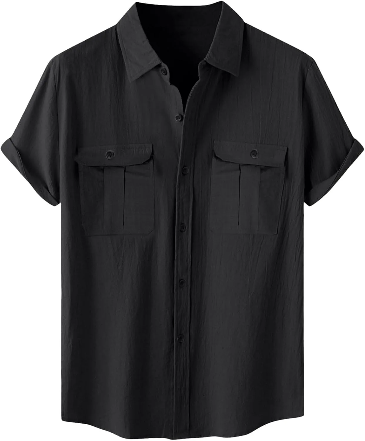 Мужская льняная рубашка с коротким рукавом
Мужская льняная рубашка с коротким рукавом