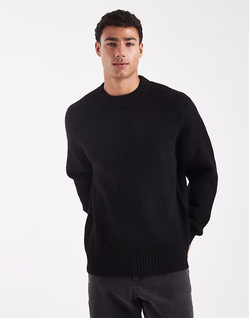 Свободный толстый ребристый джемпер черного цвета Jack & Jones
Свободный толстый ребристый джемпер черного цвета Jack & Jones