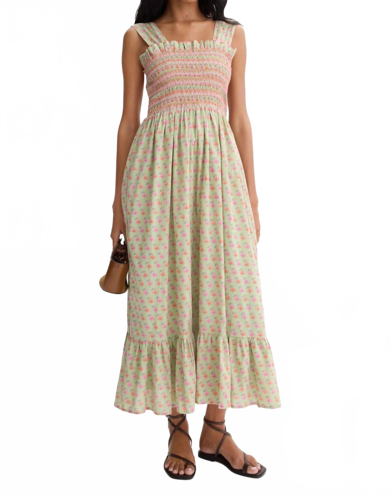 Платье "Садовая тюльпан" в зелено-розовом цвете MILLE
Платье "Садовая тюльпан" в зелено-розовом цвете MILLE