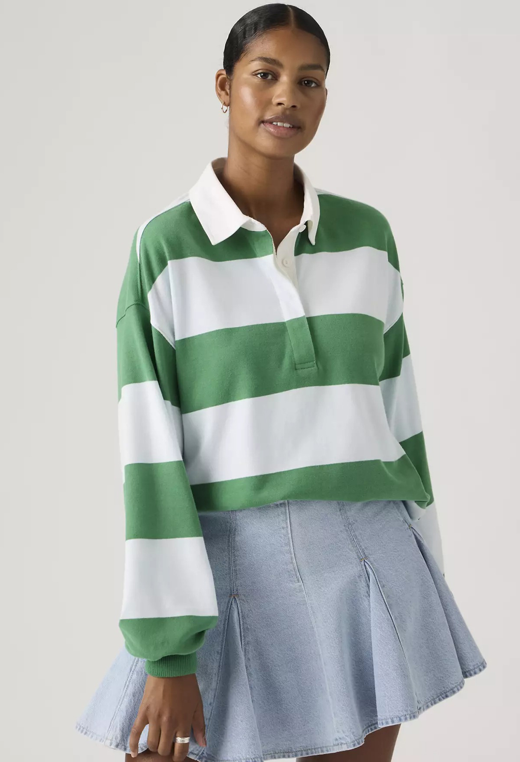 Лонгслив Levi's Premium Reenie Rugby, зеленый/белый
Лонгслив Levi's Premium Reenie Rugby, зеленый/белый