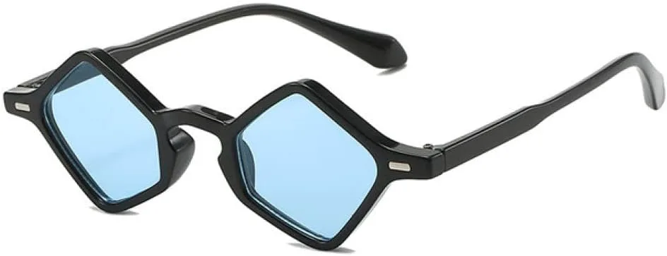 Ретро-солнцезащитные очки Polygon для женщин и мужчин, винтажные солнцезащитные очки в маленькой оправе с защитой от УФ-излучения UV400 generic, Black Blue
Ретро-солнцезащитные очки Polygon для женщин и мужчин, винтажные солнцезащитные очки в маленькой оправе с защитой от УФ-излучения UV400 generic, Black Blue