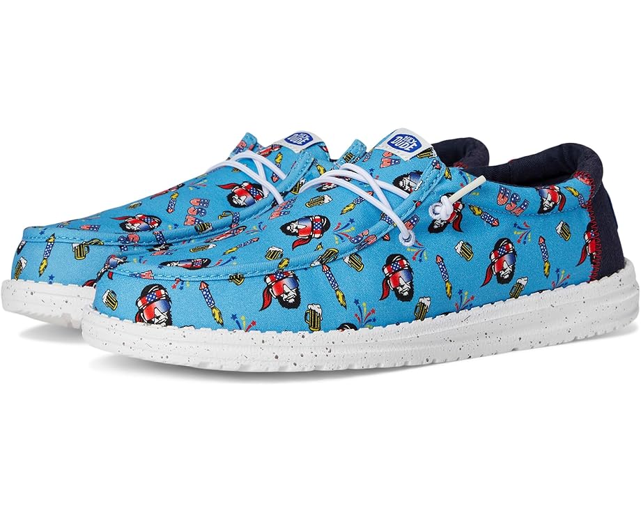 Кроссовки Hey Dude Wally Americana Party, цвет Vista Blue/Multi
Кроссовки Hey Dude Wally Americana Party, цвет Vista Blue/Multi