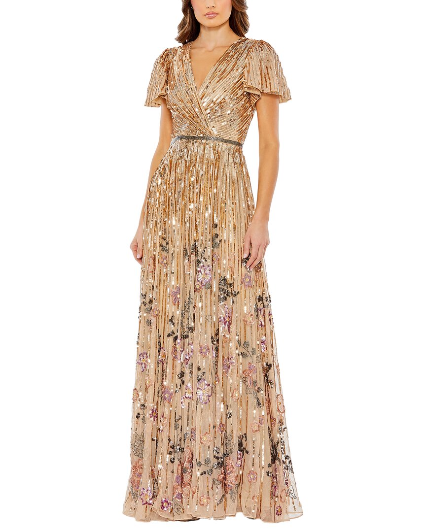 Платье Mac Duggal с V-образным вырезом, оранжевый
Платье Mac Duggal с V-образным вырезом, оранжевый