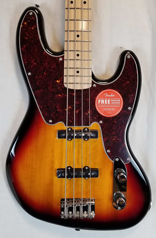 Squier Paranormal Jazz Bass '54, кленовый гриф, черепаховая накладка, 3 цвета Sunburst 377100500
Squier Paranormal Jazz Bass '54, кленовый гриф, черепаховая накладка, 3 цвета Sunburst 377100500