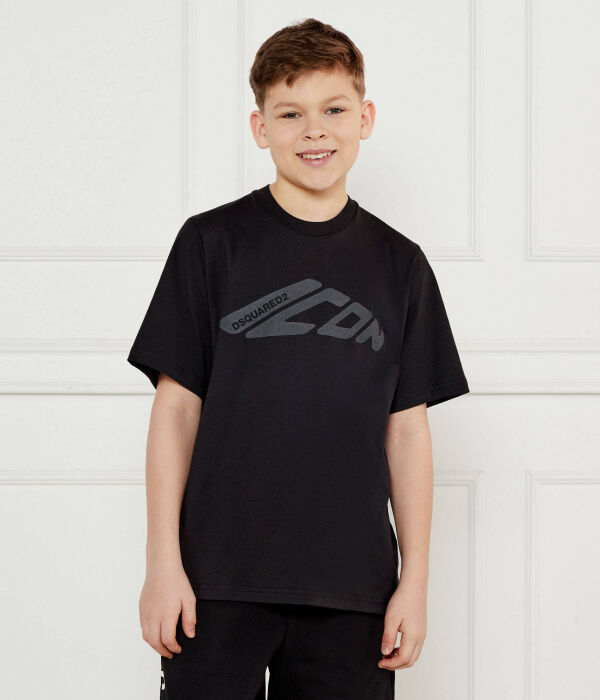 Футболки Loose fit Dsquared2, черный 
Футболки Loose fit Dsquared2, черный