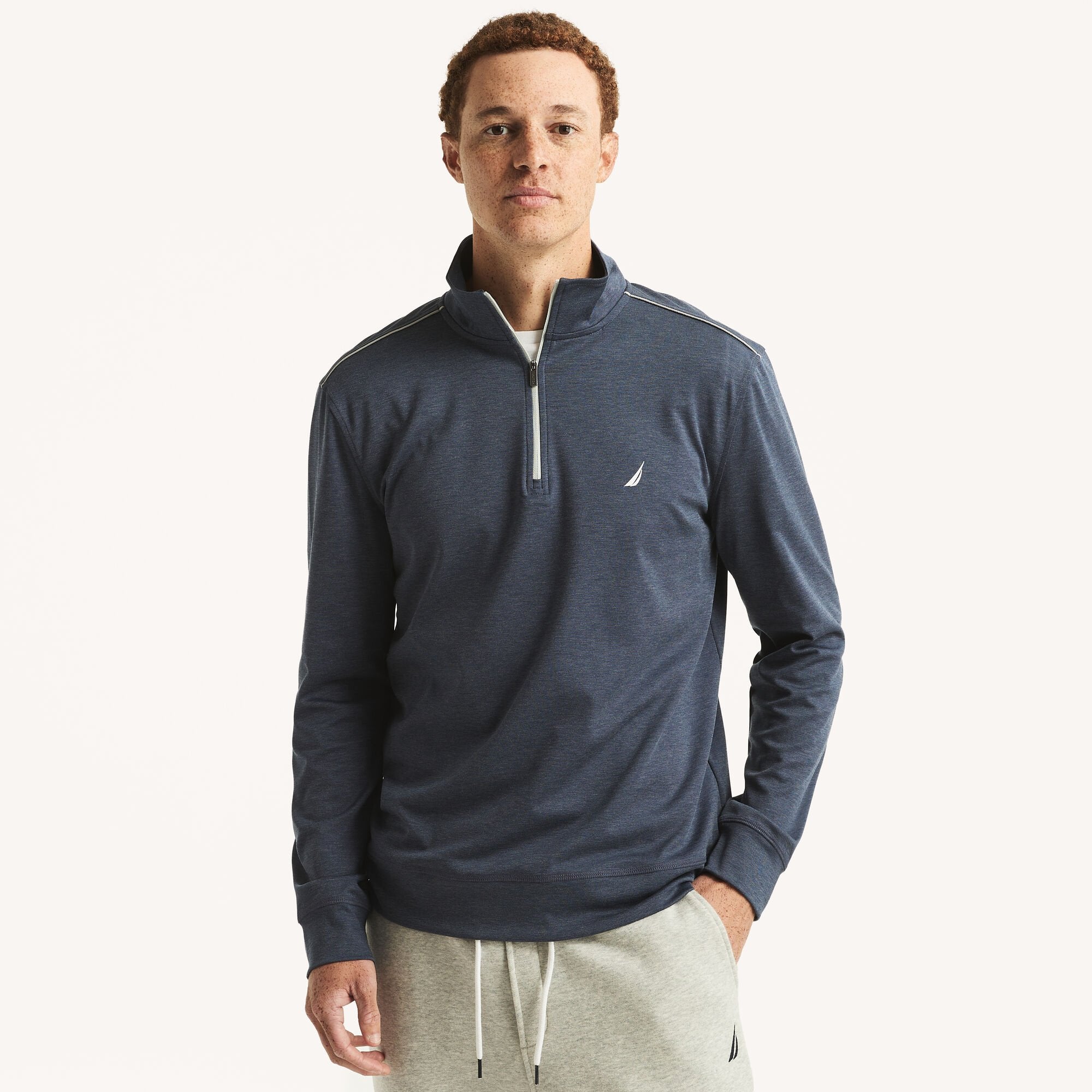 Мужская толстовка Nautica с застежкой-молнией на четверть длины, темно-синий
Мужская толстовка Nautica с застежкой-молнией на четверть длины, темно-синий