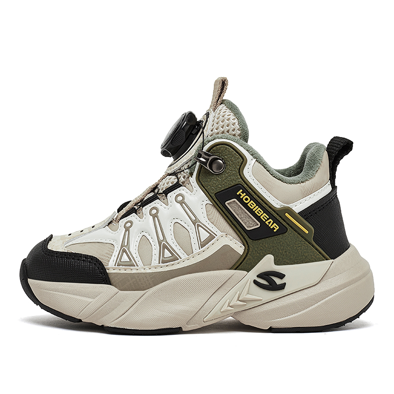 Кроссовки для бега с противоскользящей амортизацией для детей HOBIBEAR, бежевый/зеленый
Кроссовки для бега с противоскользящей амортизацией для детей HOBIBEAR, бежевый/зеленый