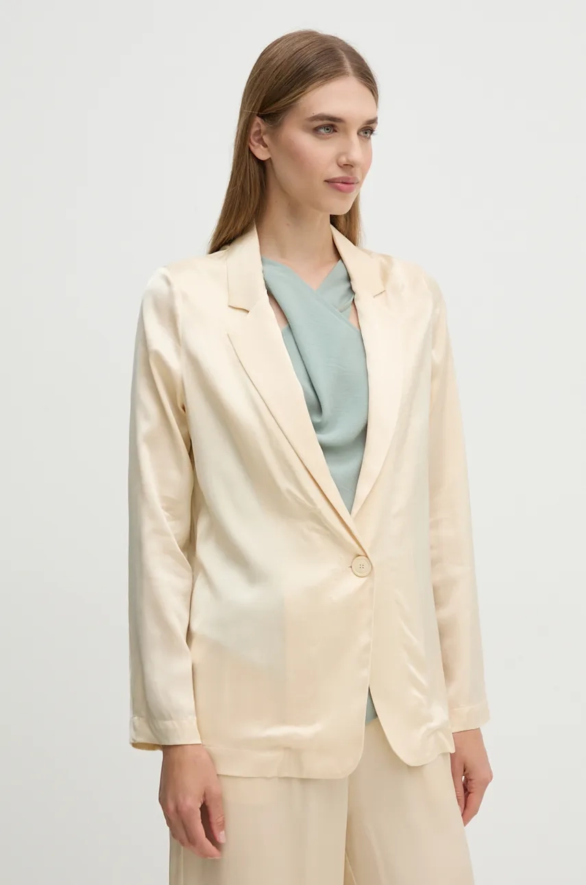 Блейзер United Colors of Benetton, бежевый 
Блейзер United Colors of Benetton, бежевый