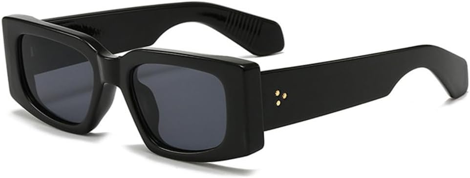 Модные женские солнцезащитные очки в винтажном стиле с заклепками, мужские желто-синие очки с защитой от УФ-излучения UV400, трендовые панк-солнцезащитные очки, черные и серые, один размер TYUVIVO, Black Gray
Модные женские солнцезащитные очки в винтажном стиле с заклепками, мужские желто-синие очки с защитой от УФ-излучения UV400, трендовые панк-солнцезащитные очки, черные и серые, один размер TYUVIVO, Black Gray