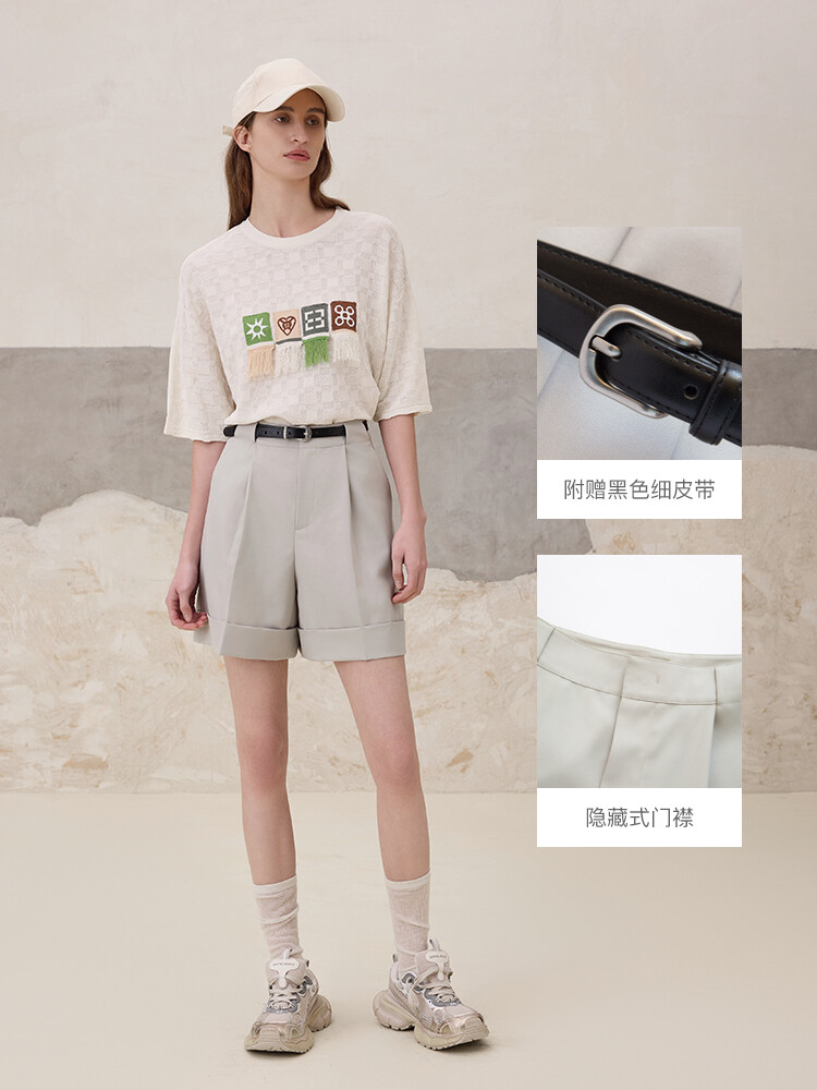 Бермуды летние Mslan с высокой талией, серый / зеленый
Бермуды летние Mslan с высокой талией, серый / зеленый