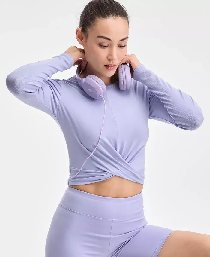 Женский мягкий топ в рубчик с длинными рукавами ID Ideology, фиолетовый
Женский мягкий топ в рубчик с длинными рукавами ID Ideology, фиолетовый