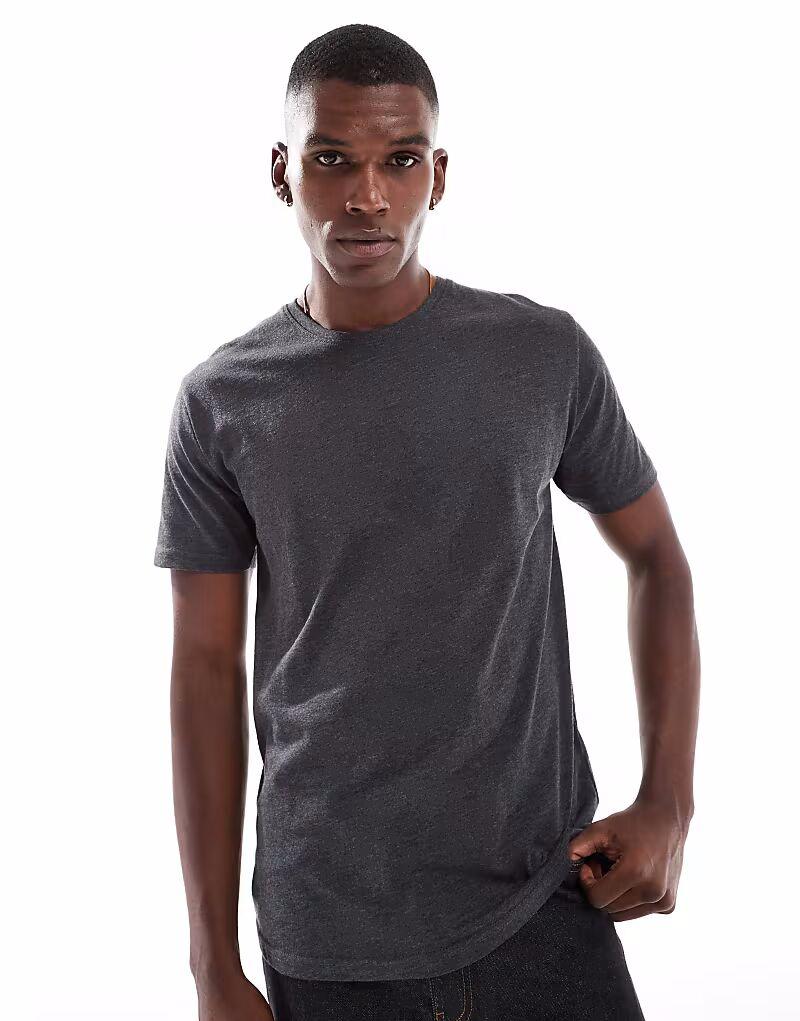 Brave Soul - футболка средней плотности с короткими рукавами в антрацитово-сером цвете
Brave Soul - футболка средней плотности с короткими рукавами в антрацитово-сером цвете