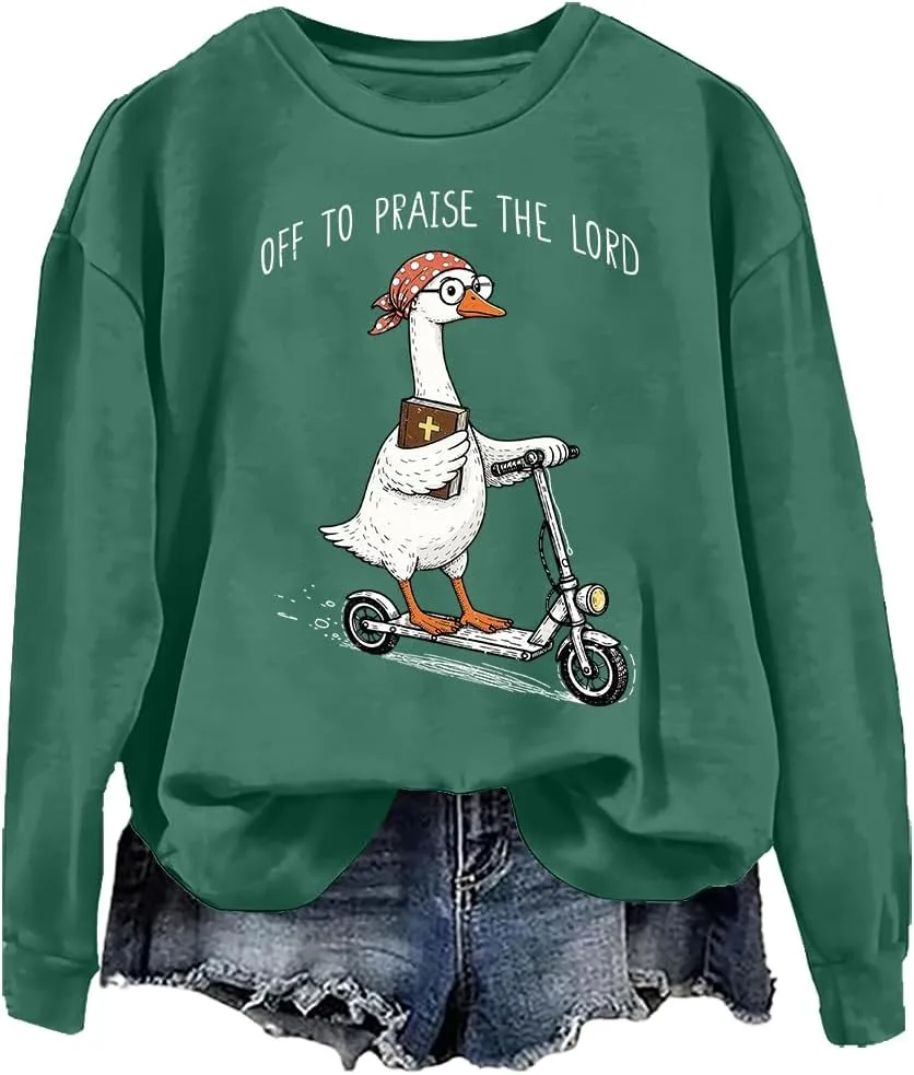 Толстовка с принтом "Praise The Lord Goose" woati
Толстовка с принтом "Praise The Lord Goose" woati