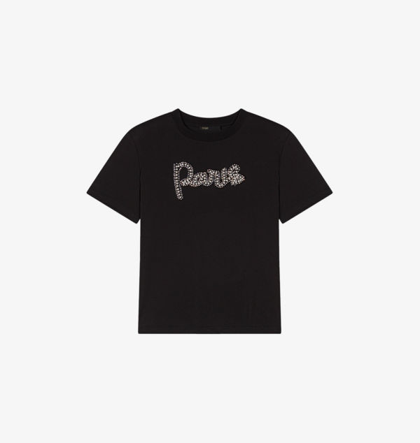 Футболка из хлопка с короткими рукавами и вышитым логотипом Maje, мультиколор
Футболка из хлопка с короткими рукавами и вышитым логотипом Maje, мультиколор